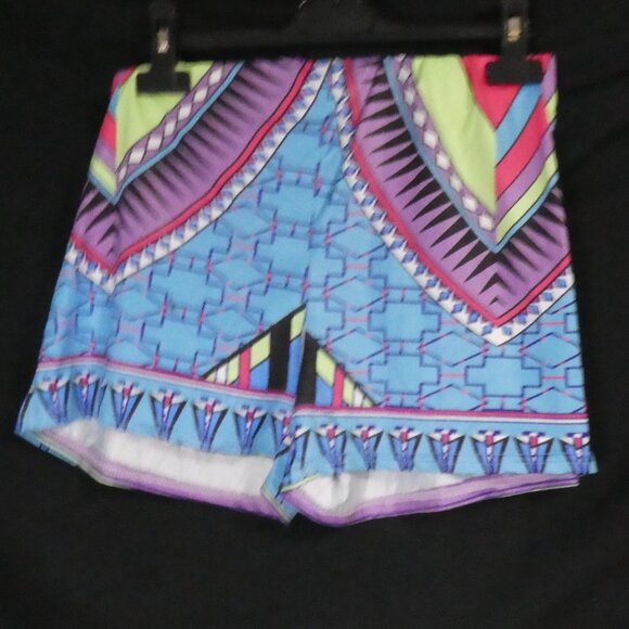 Colorful and Vibrant | Tribal Shorts | 13 inch waist measured - Picture 2 of 14